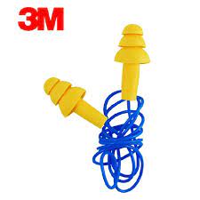 3M E-A-R ULTRAFIT EARPLUGS 340-4004, CORDED, POLY BAG. 100PRS/PKT
