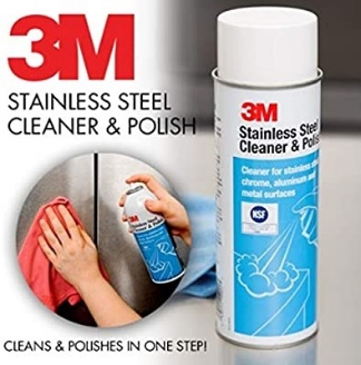 3M STAINLESS STEEL CLEANER & POLISH, 660ML/CAN, 12CANS/CASE